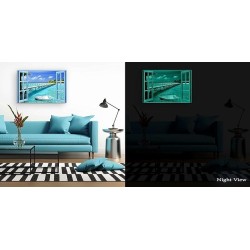 Tableau Paysage - Decoration Murale Salon Moderne - Image sur Toile - Grande 80 x 120 cm