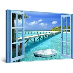 Tableau Paysage - Decoration Murale Salon Moderne - Image sur Toile - Grande 80 x 120 cm