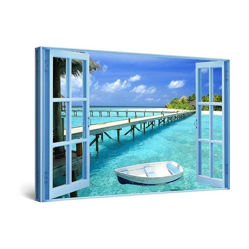 Tableau Paysage - Decoration Murale Salon Moderne - Image sur Toile - Grande 80 x 120 cm