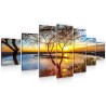 Lever Du Soleil 7 pieces Tendu Sur Chassis 100 x 240 cm