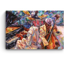 Decoration Murale Salon Moderne - Image sur Toile -90 x 60  cm Idée Cadeau Élégante et Originale