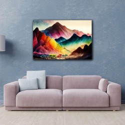 Decoration Murale Salon Moderne - Image sur Toile 90 x 60 cm Idée Cadeau Élégante et Originale Effet Lumineux