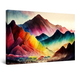 Decoration Murale Salon Moderne - Image sur Toile 90 x 60 cm Idée Cadeau Élégante et Originale Effet Lumineux