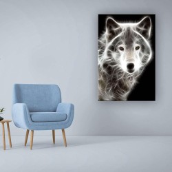 Decoration Murale Salon Moderne - Image sur Toile - 60 x 90 cm Idée Cadeau Élégante et Originale Effet Lumineux Nocturne